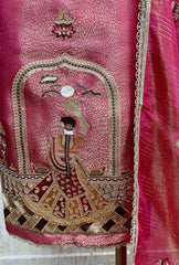 Karwa Chauth Special Tissue Unstitched Suit Set