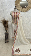 Digitally Printed Muslin Unstitched Suit Set