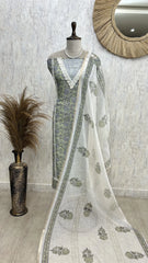 Digital Printed Cotton Unstitched Suit Set