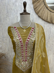 Traditional tissue unstitched suit set