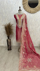 Traditional tissue unstitched suit set