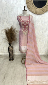 Graceful Tissue Unstitched suit set