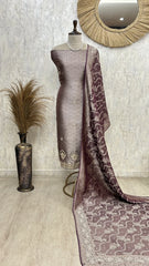 Premium Brocade Silk Unstitched Suit