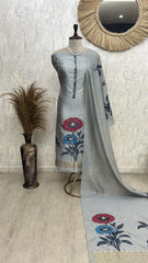 Floral Dream Tissue Unstitched suit