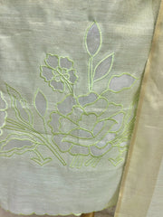 Tissue Linen Unstitched Suit Set