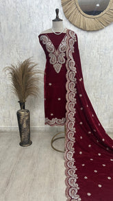 Regal Velvet Unstitched Suit
