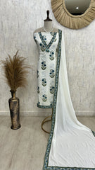 Block Print Cotton Unstitched Suit Set