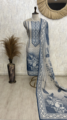 Elegant Ikat Impressions Unstiched Suit