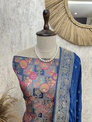 Heritage Motifs Unstiched Suit