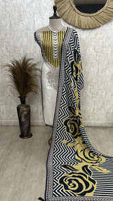 Striped Elegance Unstiched Suit