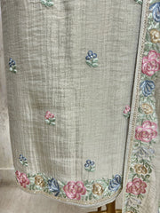 Pastel Bloom Elegance Unstiched Suit