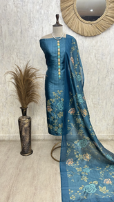 Nature Toned Elegance Unstiched Suit