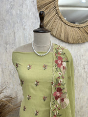 Soft Lilac Charm Unstiched Suit