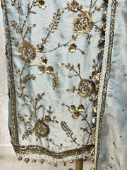 Ethereal Floral Grace Unstiched Suit