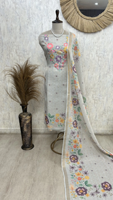 Blooming Grace Ensemble Unstitched Suit