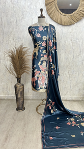 Petal Print Perfection Unstitched Suit