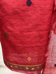 Peacock Grace Drape Unstitched Suit