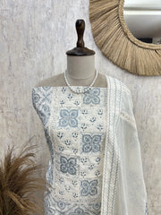 Serene Ethnic Charm Unstitched Suit