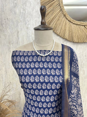 Timeless Ethnic Grace Unstitched Suit