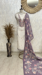 Floral Embroidered Elegance Unstitched Suit