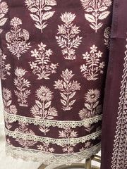Classic Ethnic Charm Unstitched Suit