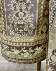 Muslin Unstitched Suit Set With Muslin Dupatta