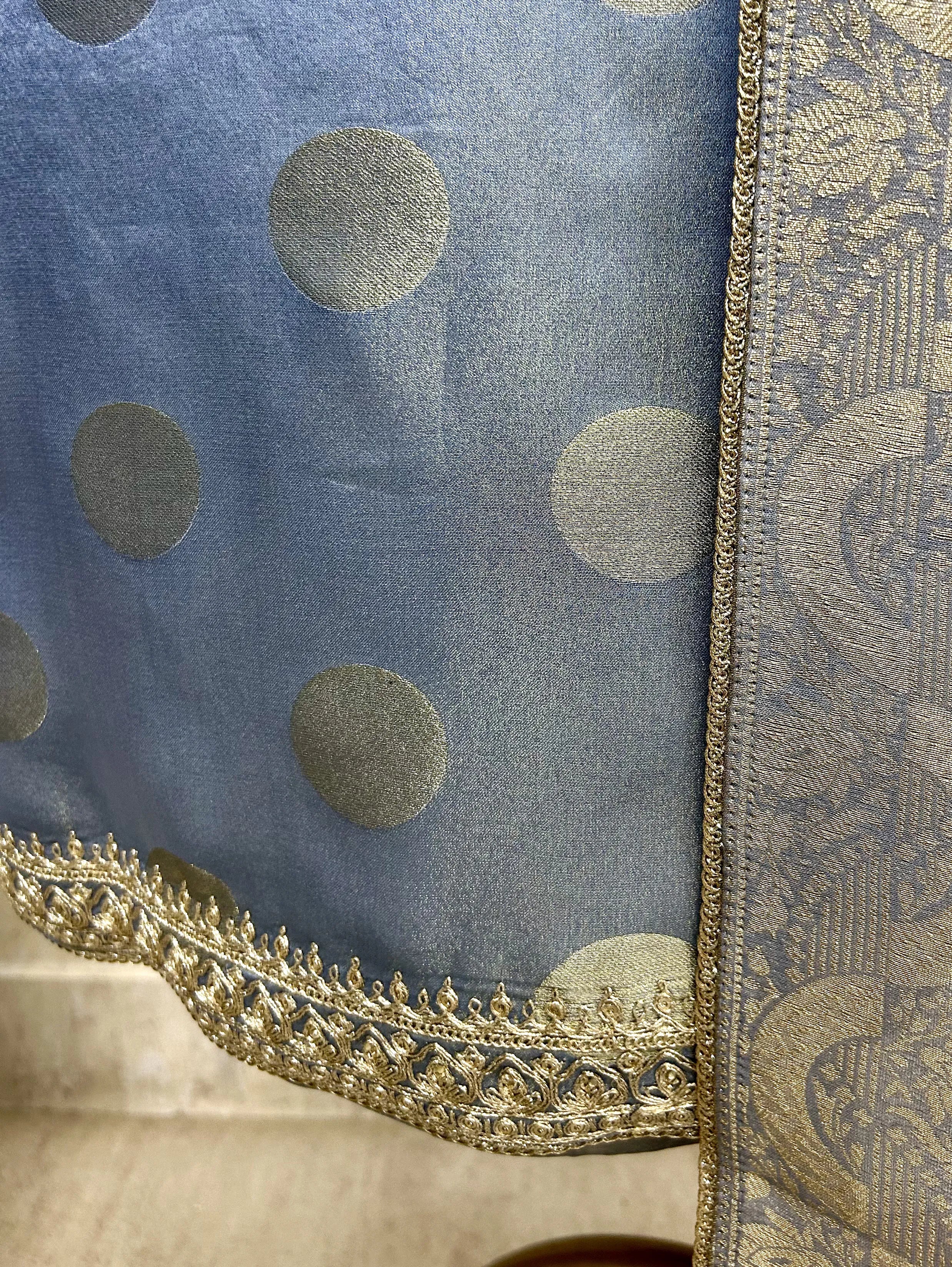 Tissue Unstitched Suit Set Featuring Organza Dupatta