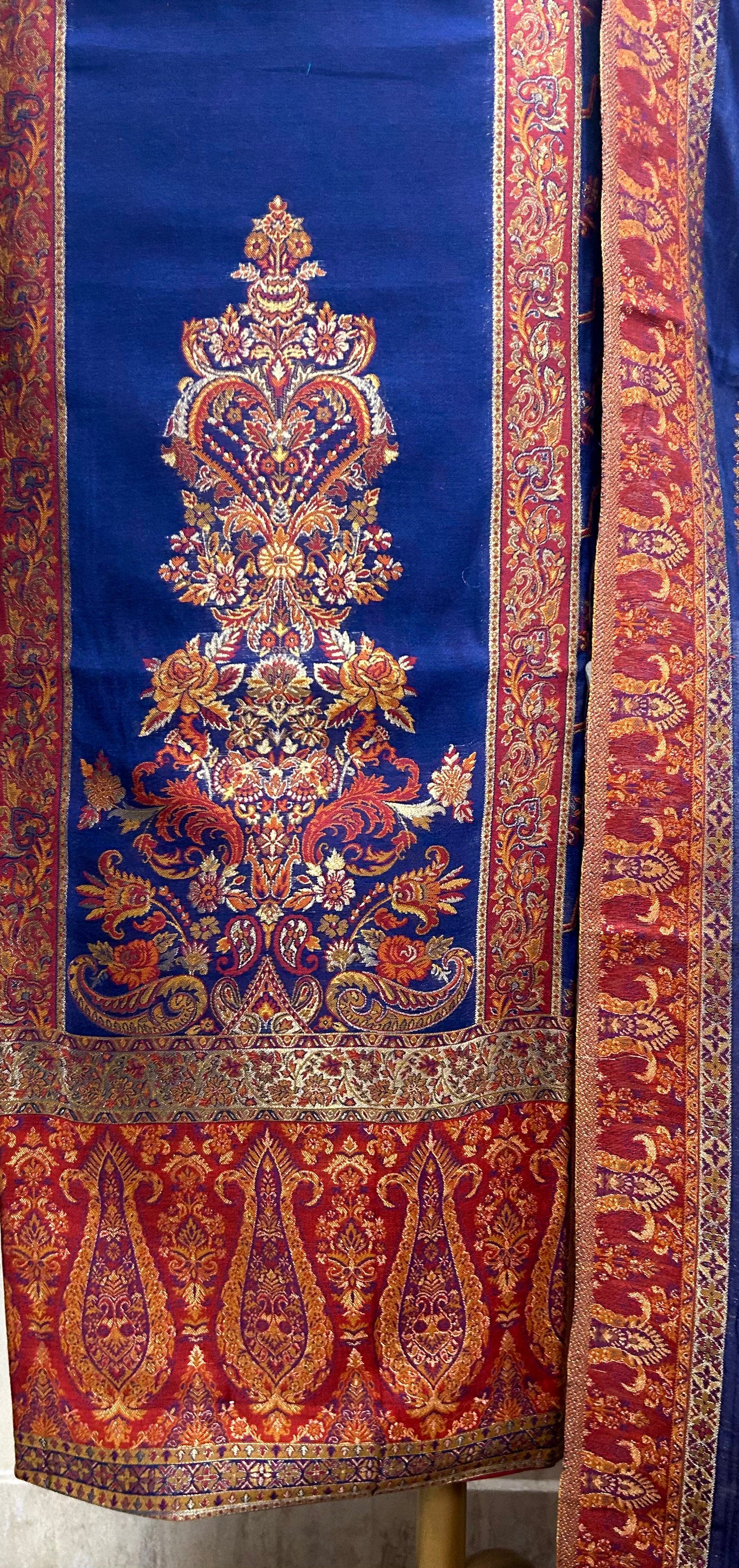 Cotton Silk Unstitched Suit Set Featuring Cotton Silk Dupatta