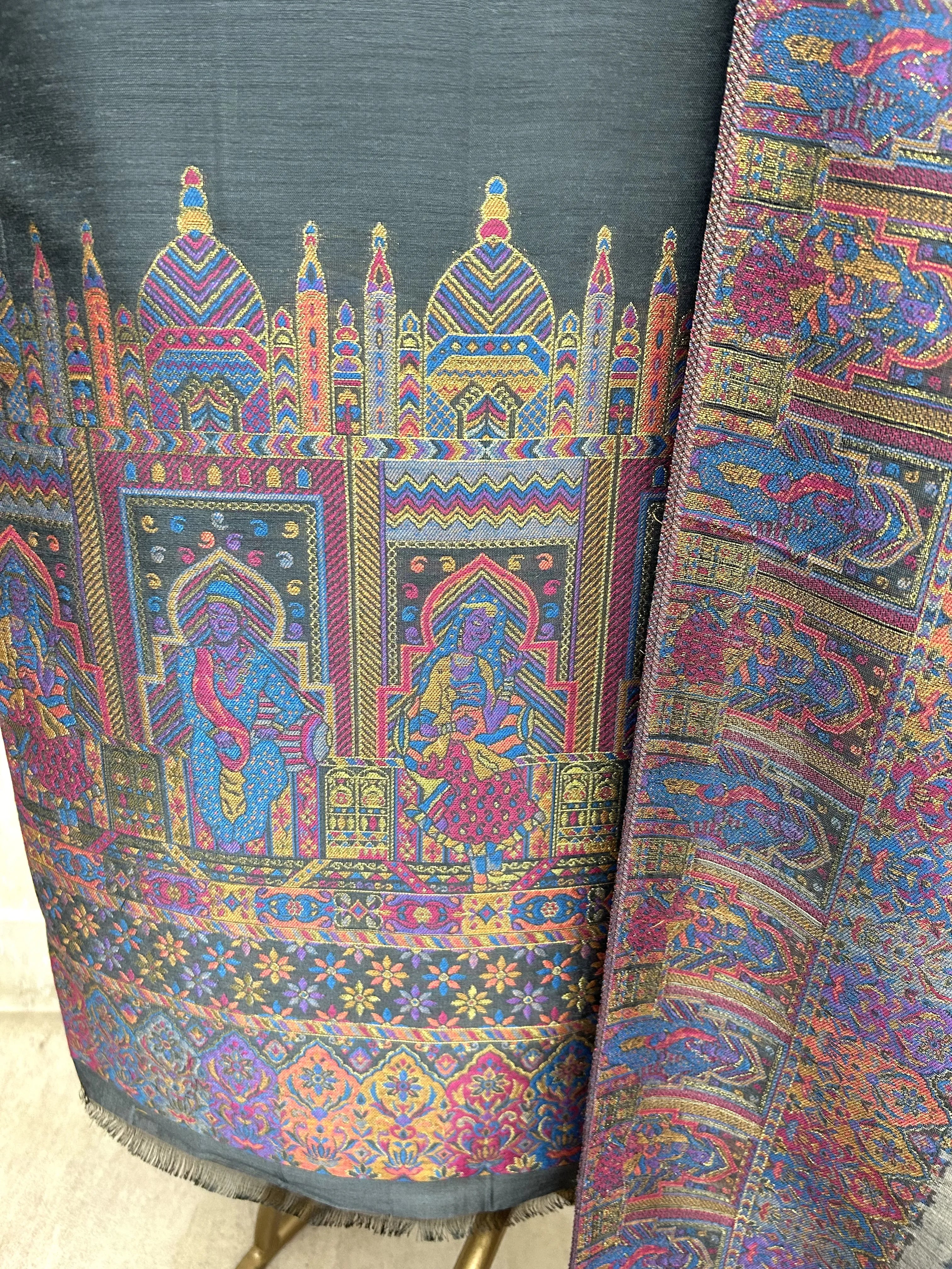 Kani Weaving Cotton Silk Unstitched Suit