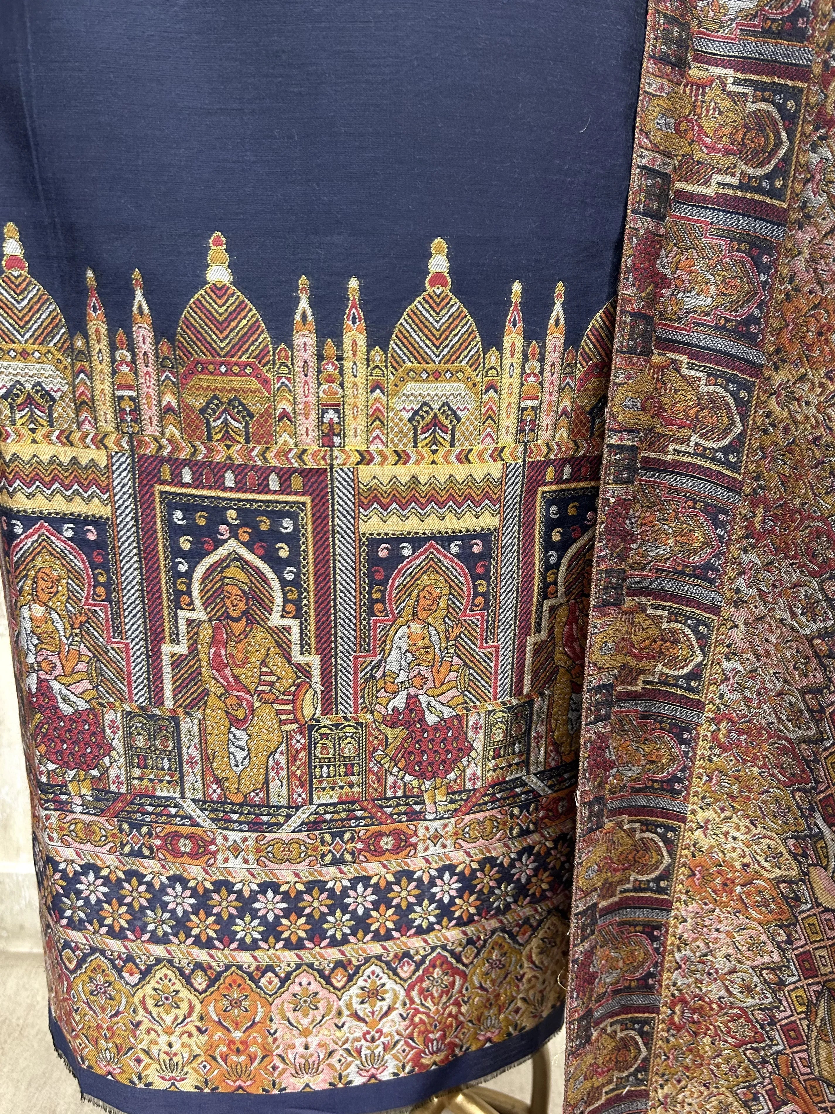 Kani Weaving Cotton Silk Unstitched Suit