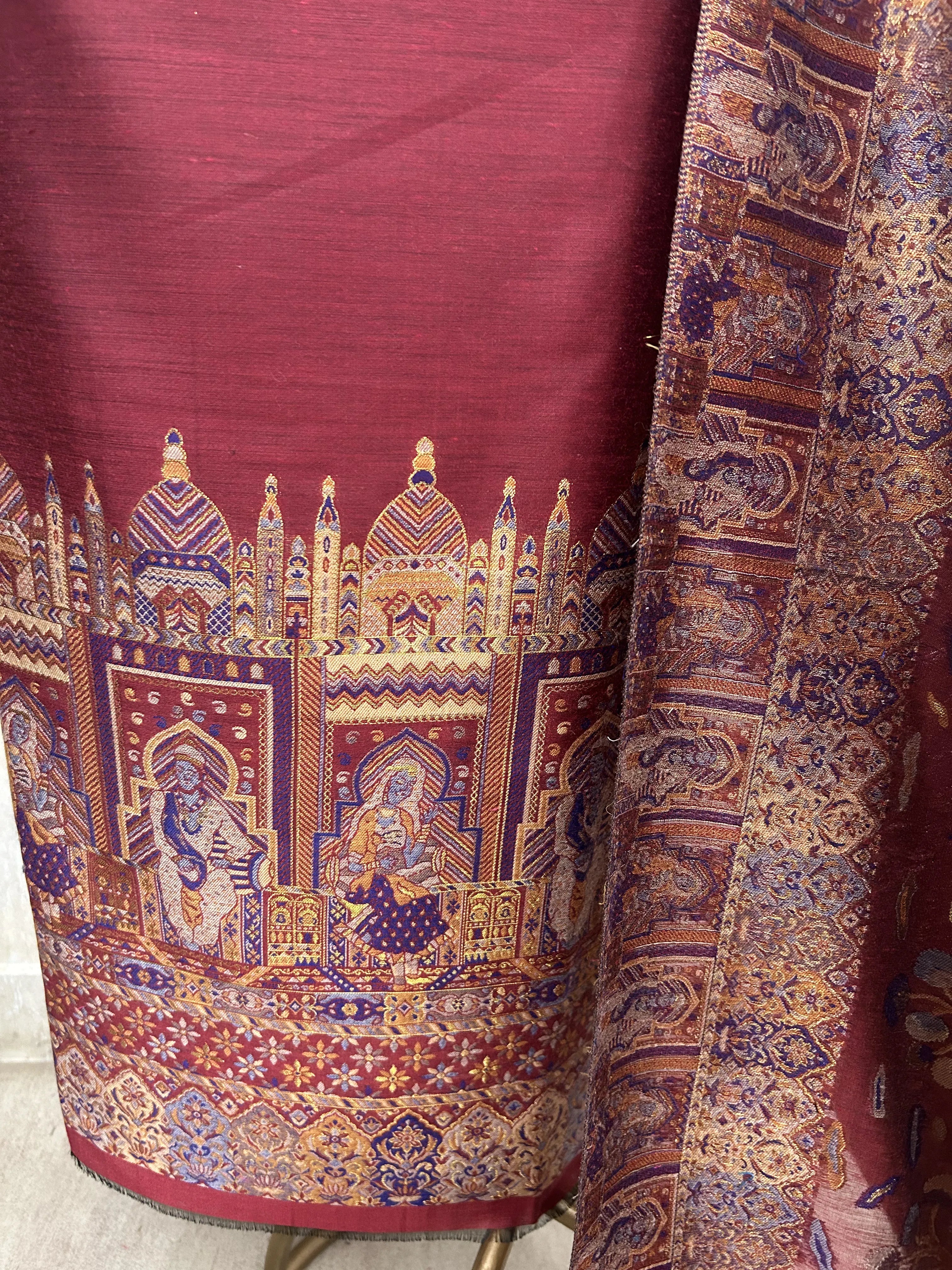 Kani Weaving Cotton Silk Unstitched Suit