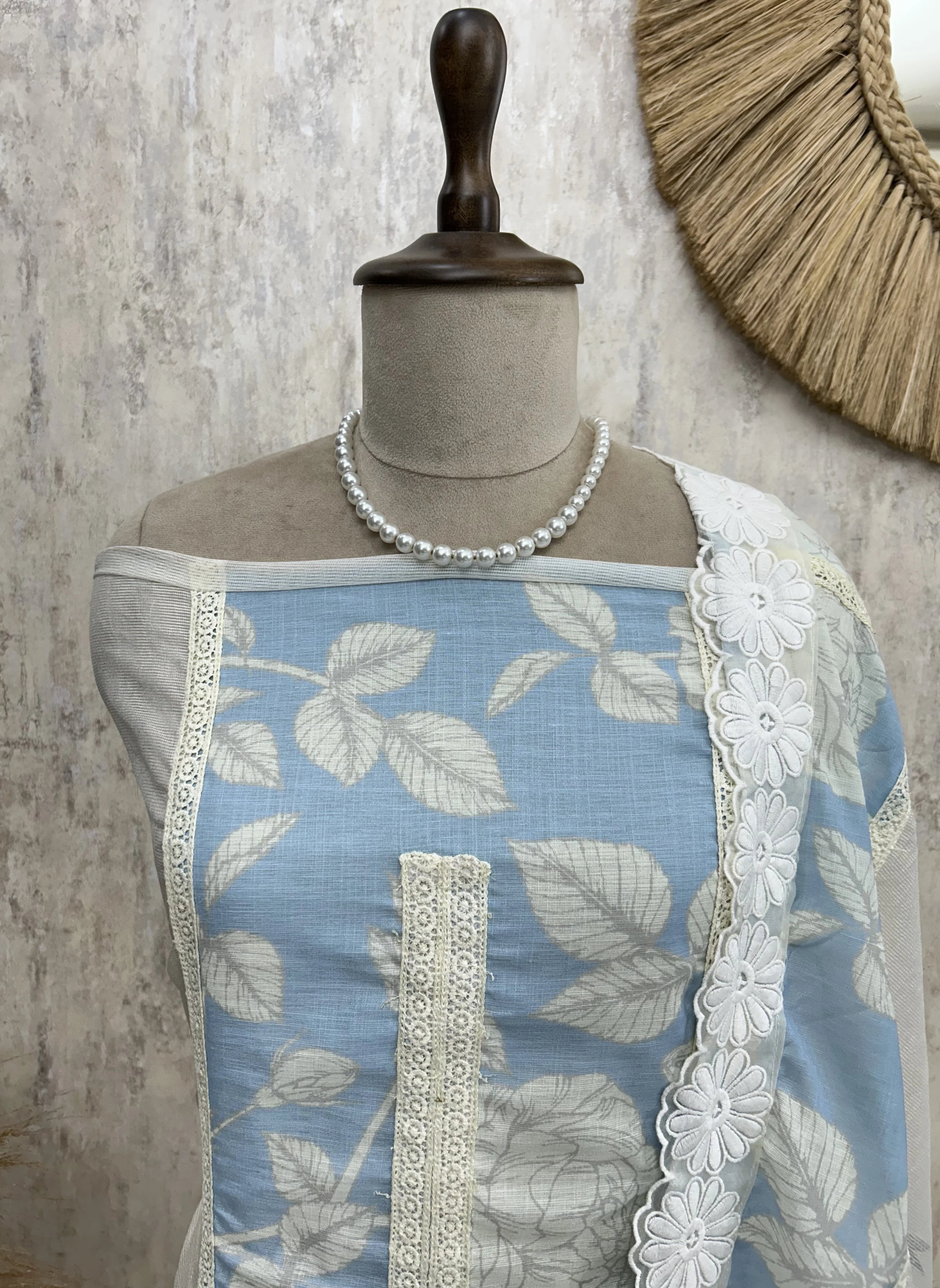 Printed Cotton Unstitched Suit Set