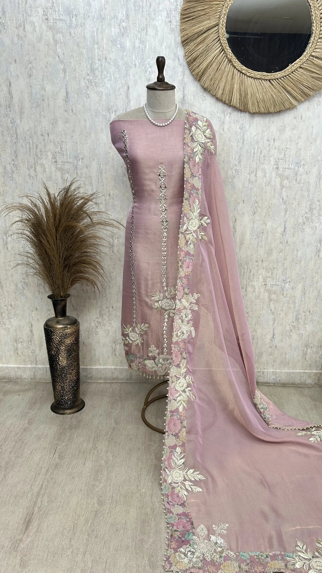 Premium Tissue Unstitched suit set