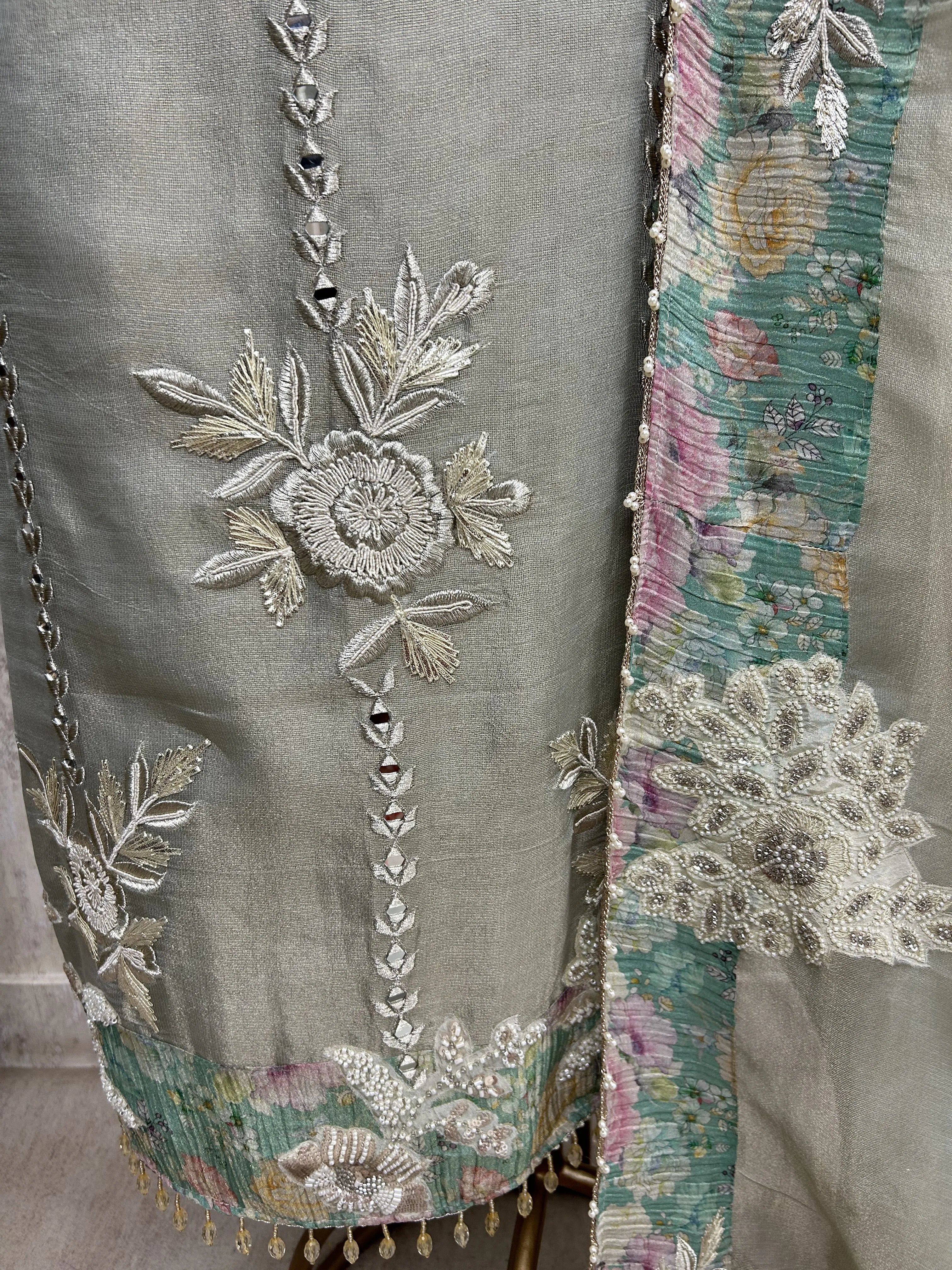 Premium Tissue Unstitched suit set