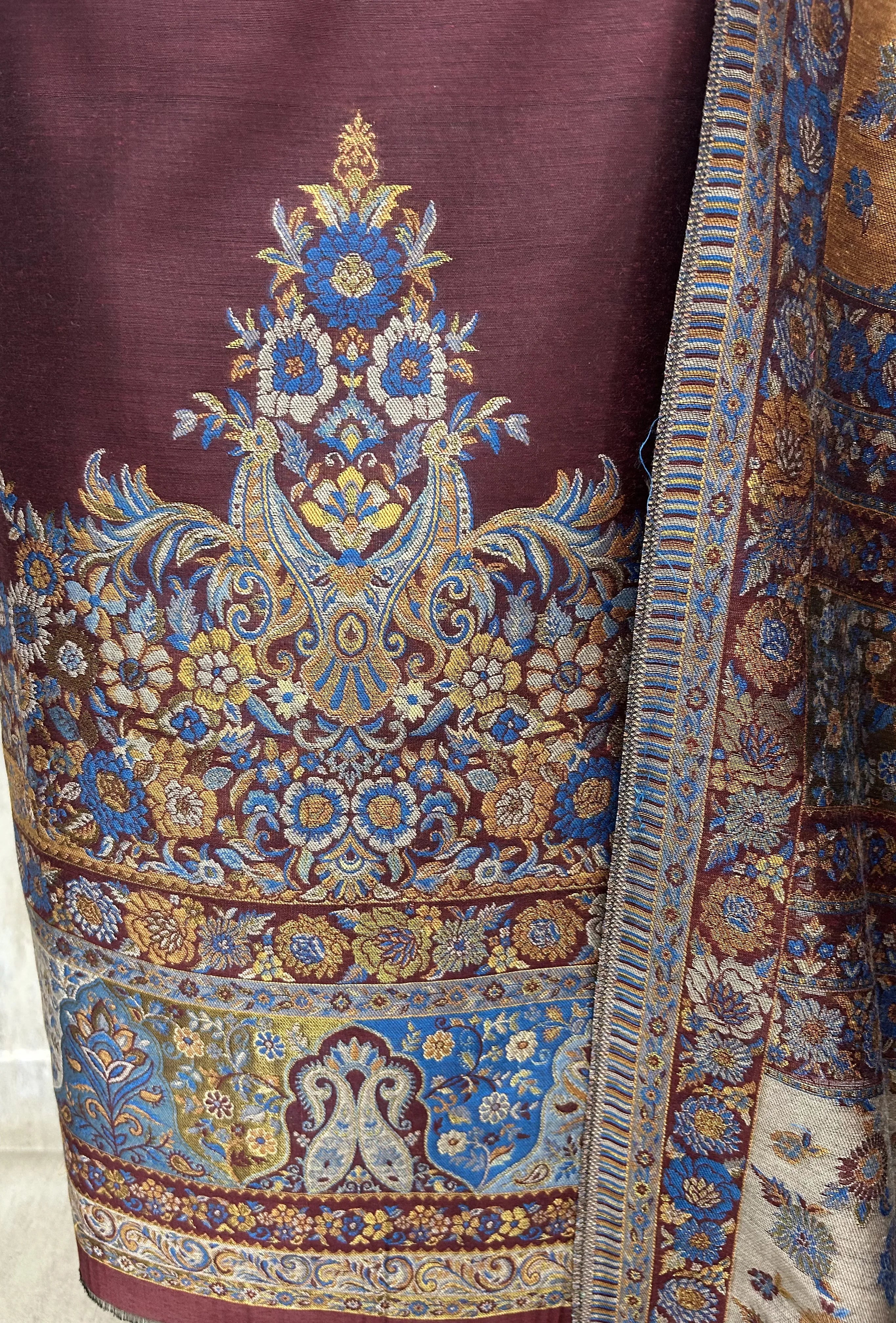 Kashmiri Kani Cotton Silk Unstitched Suit