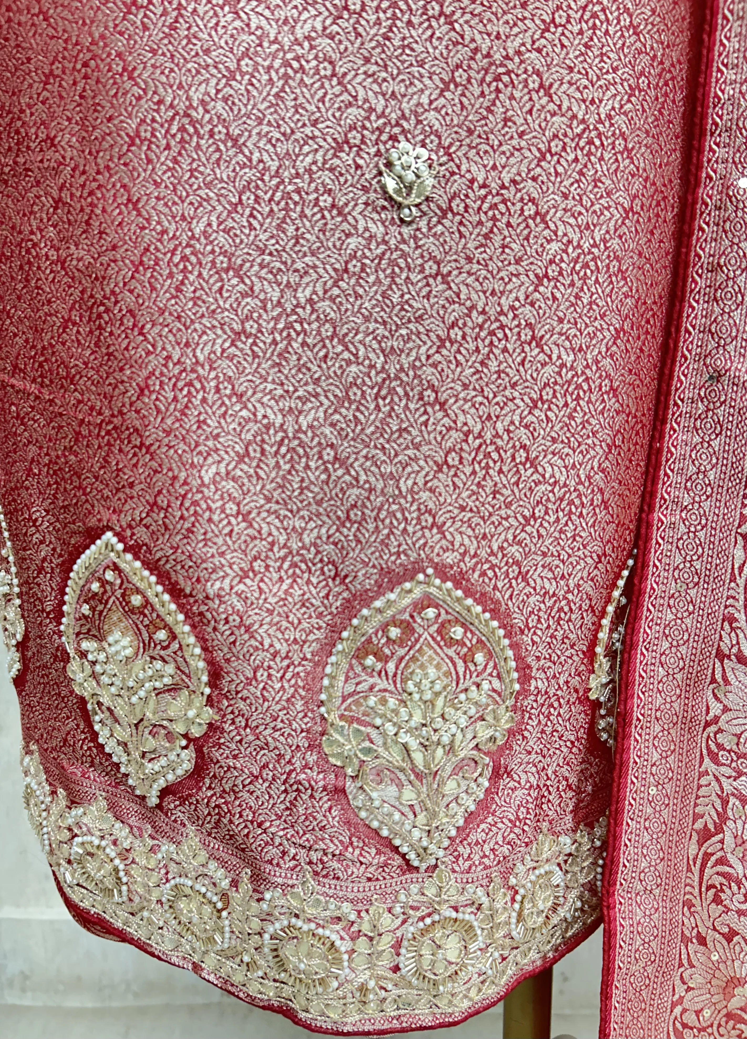 Premium Brocade Silk Unstitched Suit