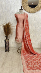 Premium Brocade Silk Unstitched Suit