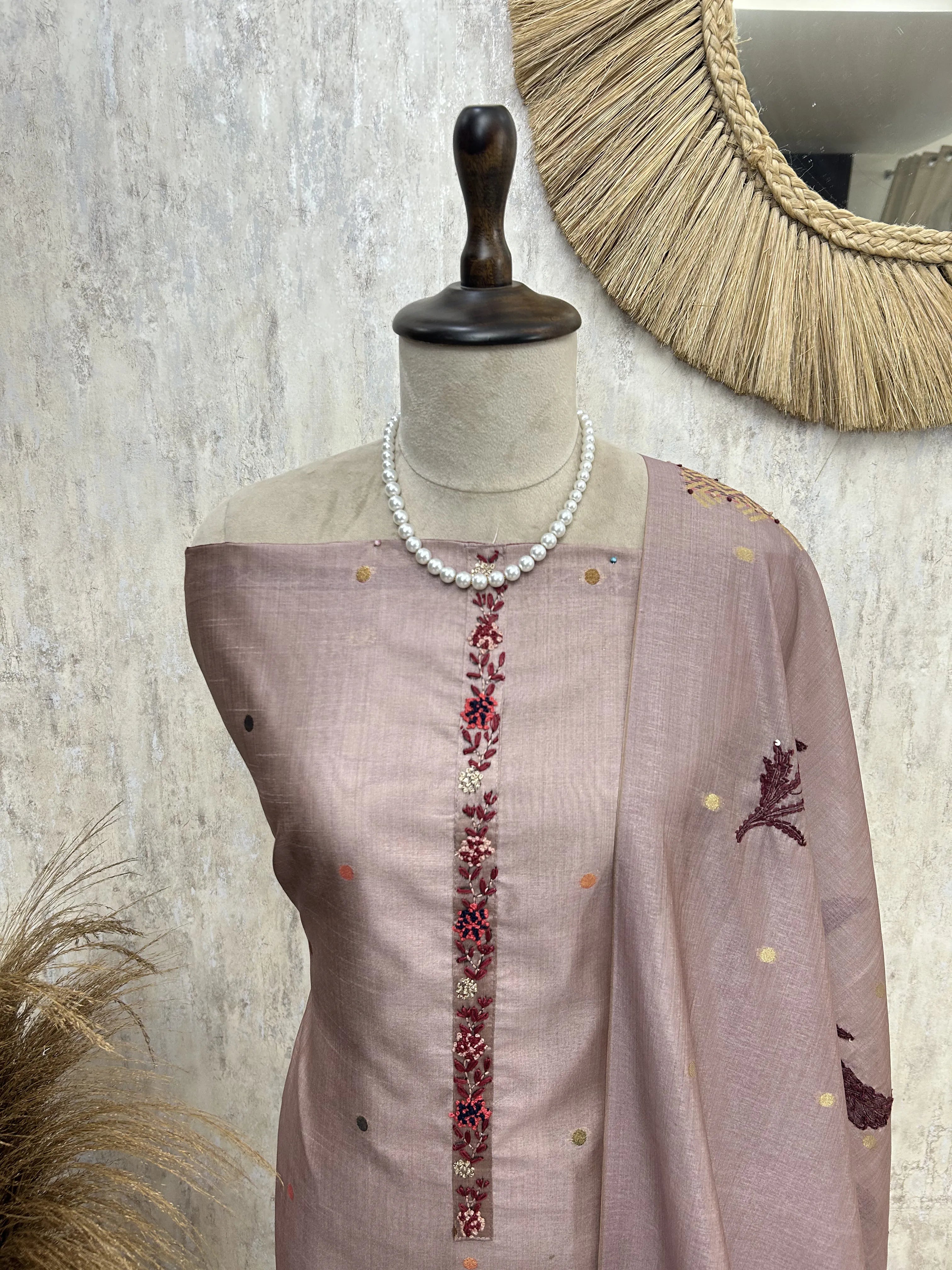 Floral Dream Tissue Unstitched suit