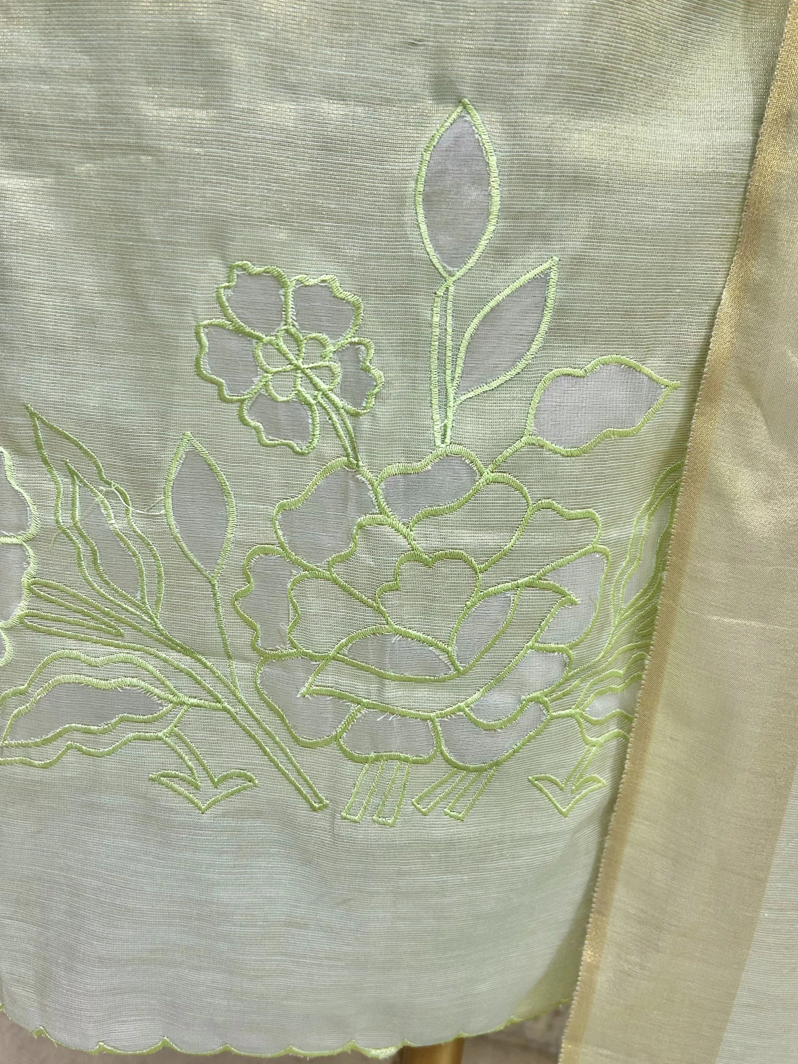 Tissue Linen Unstitched Suit Set