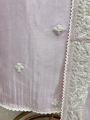 Tissue Linen With Embroidered Neck