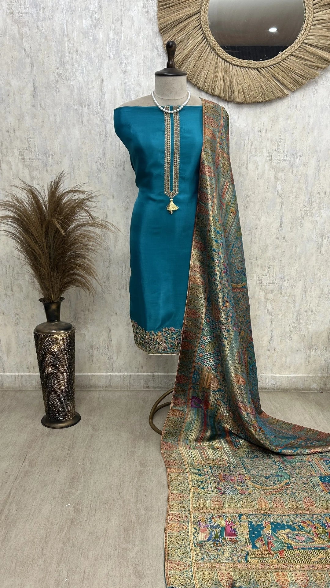 Royale Silk Unstitched with Position print