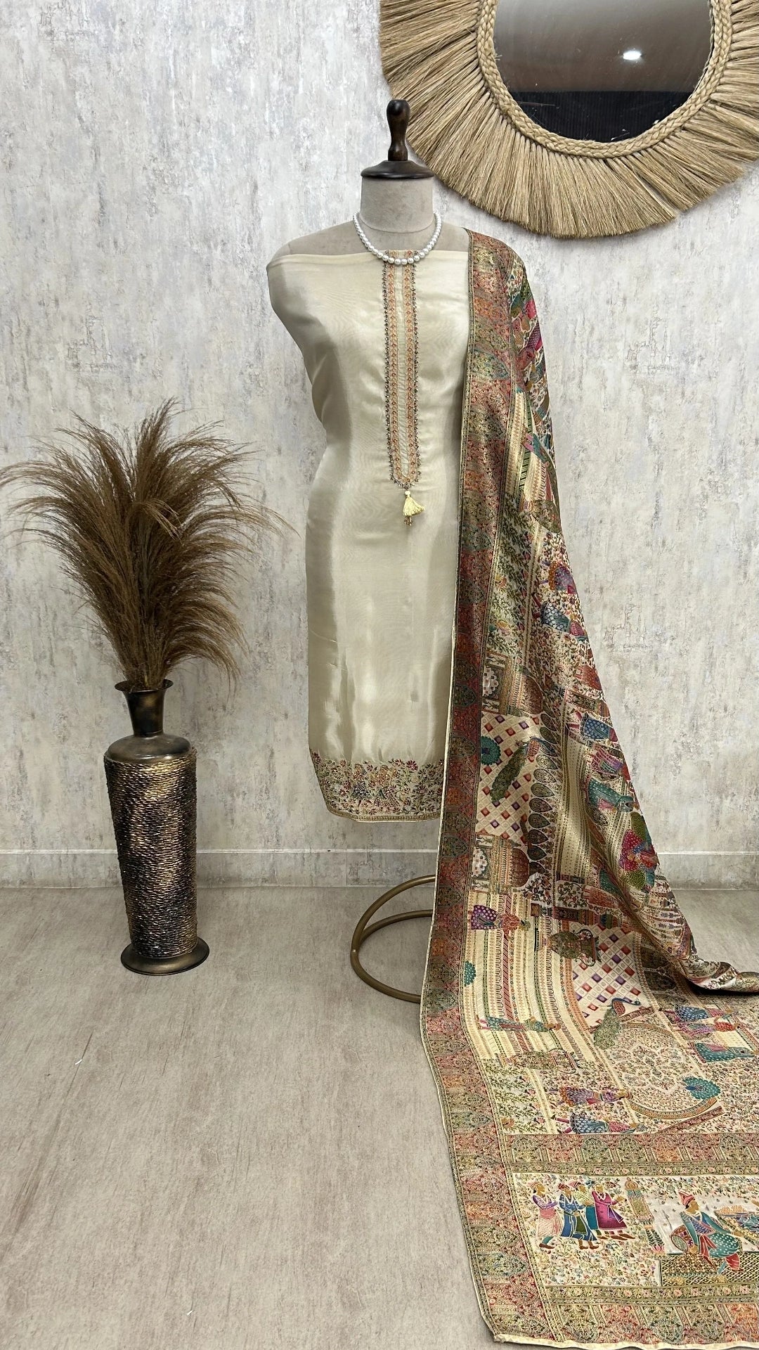 Royale Silk Unstitched with Position print