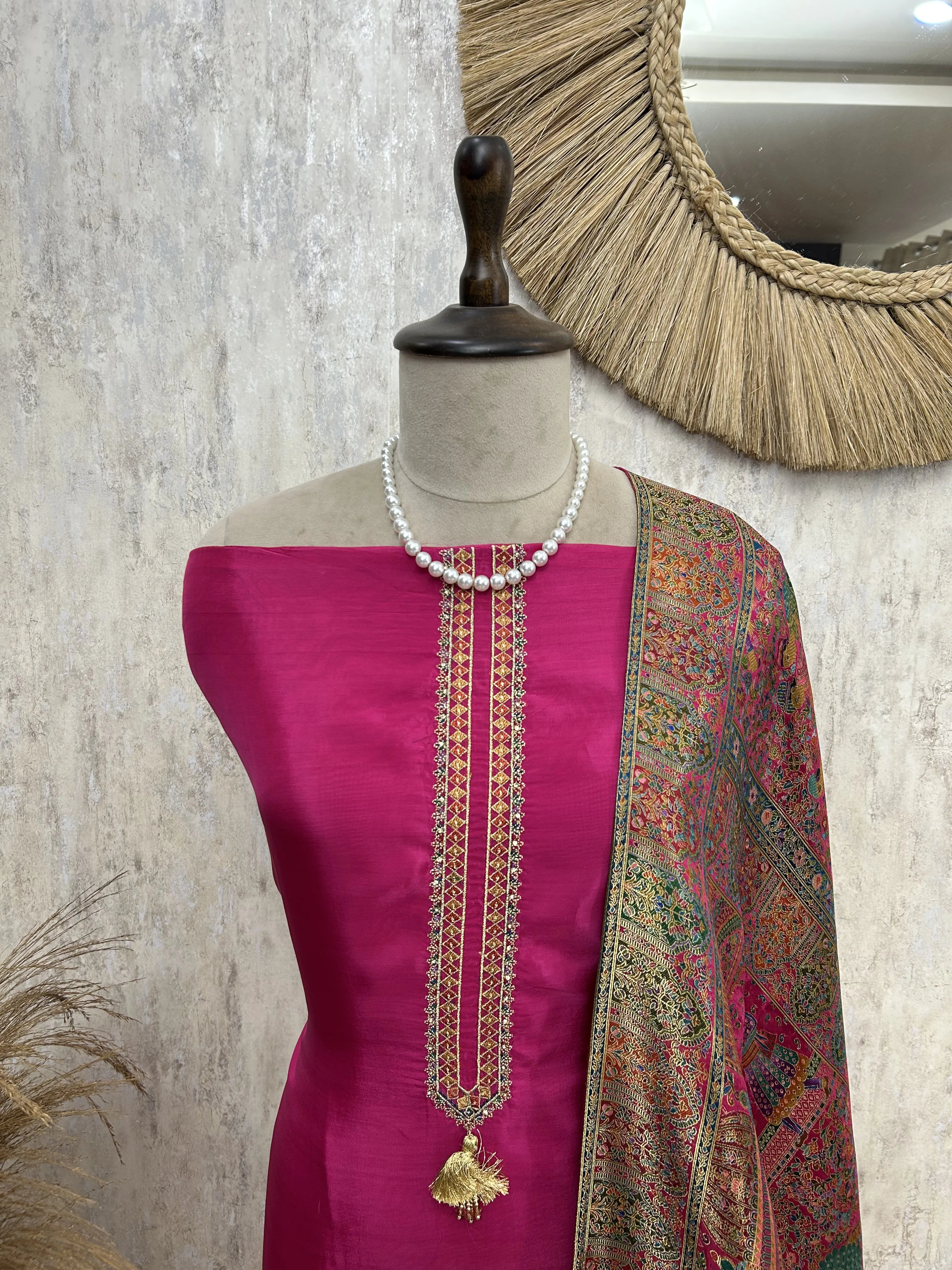 Royale Silk Unstitched with Position print