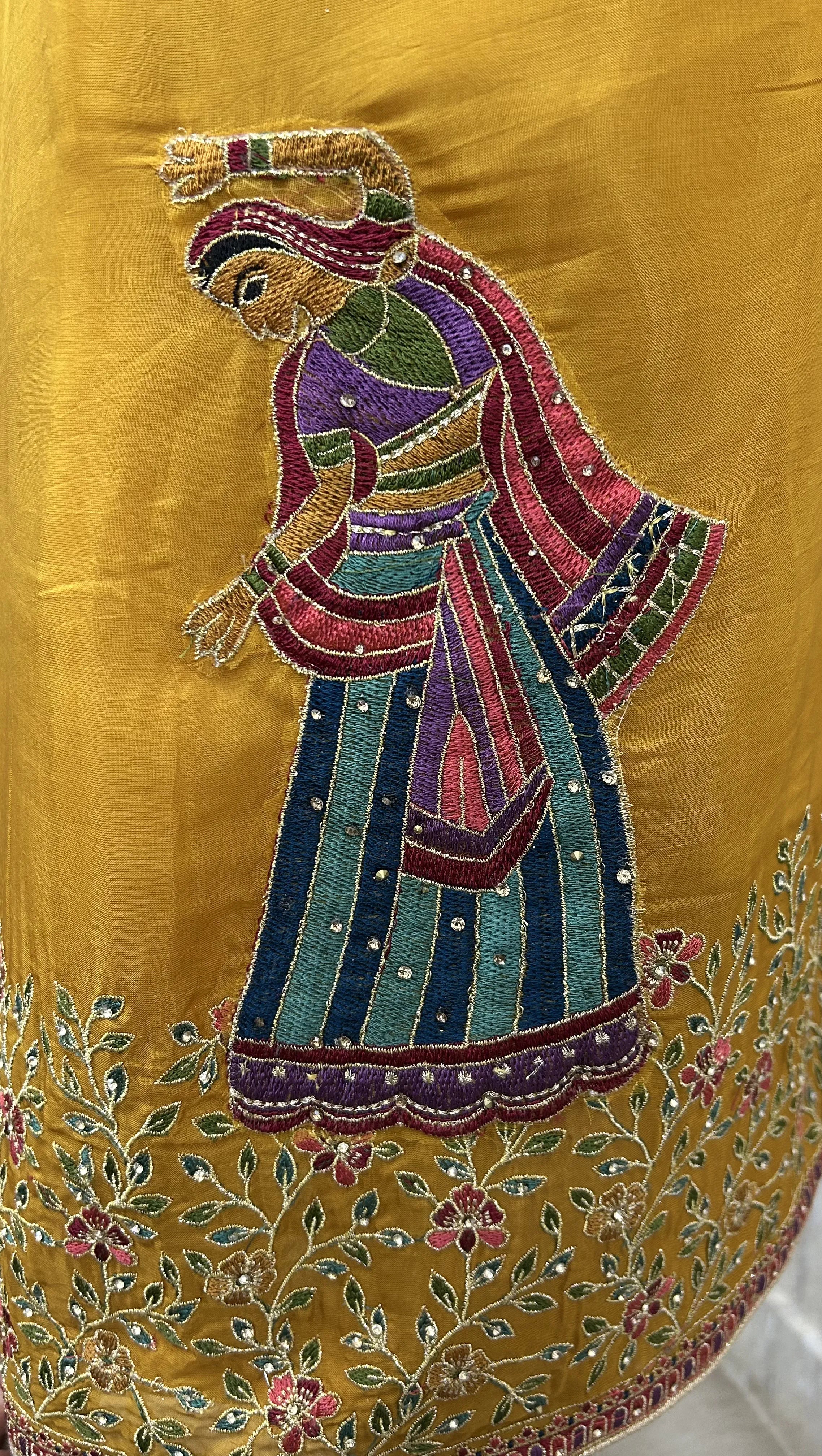 Royale Opada silk Unstitched Suit Set