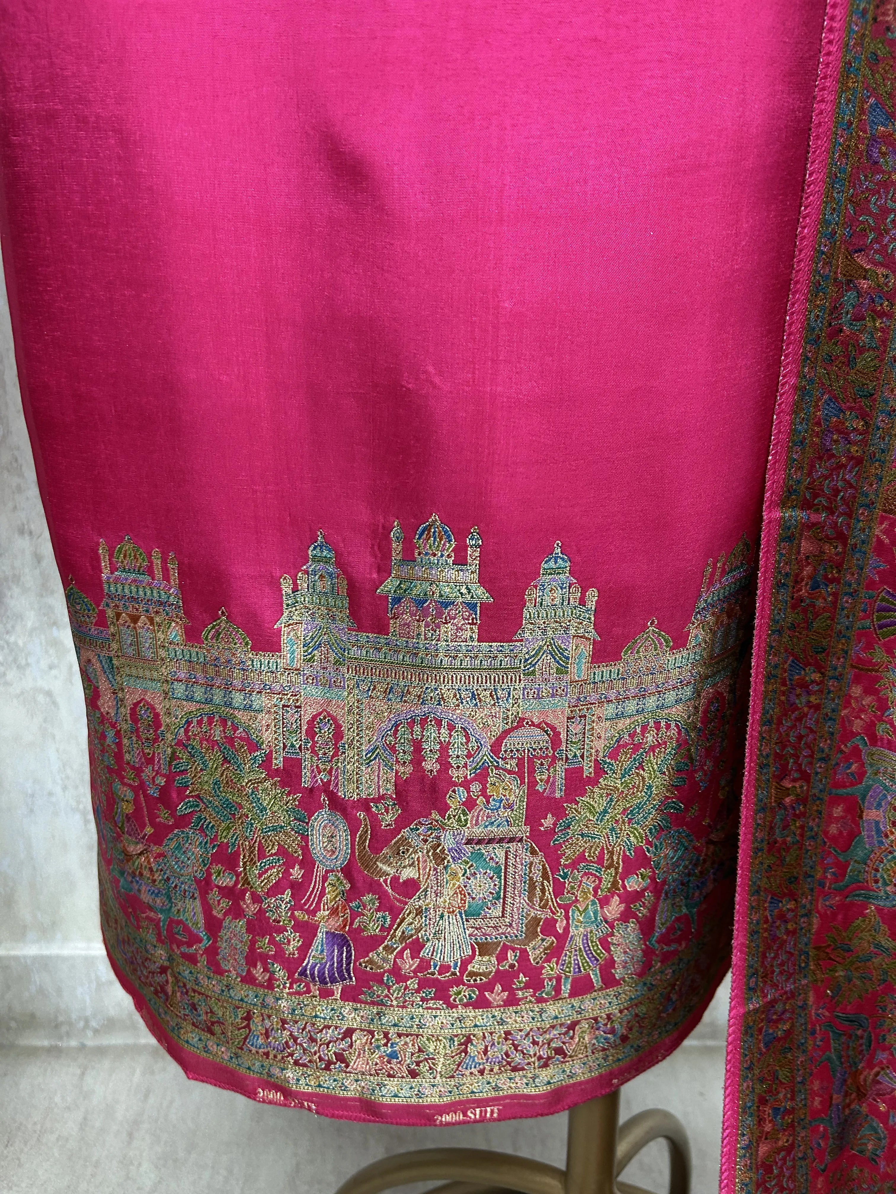 Rajwada Elegance Silk Unstitched Suit