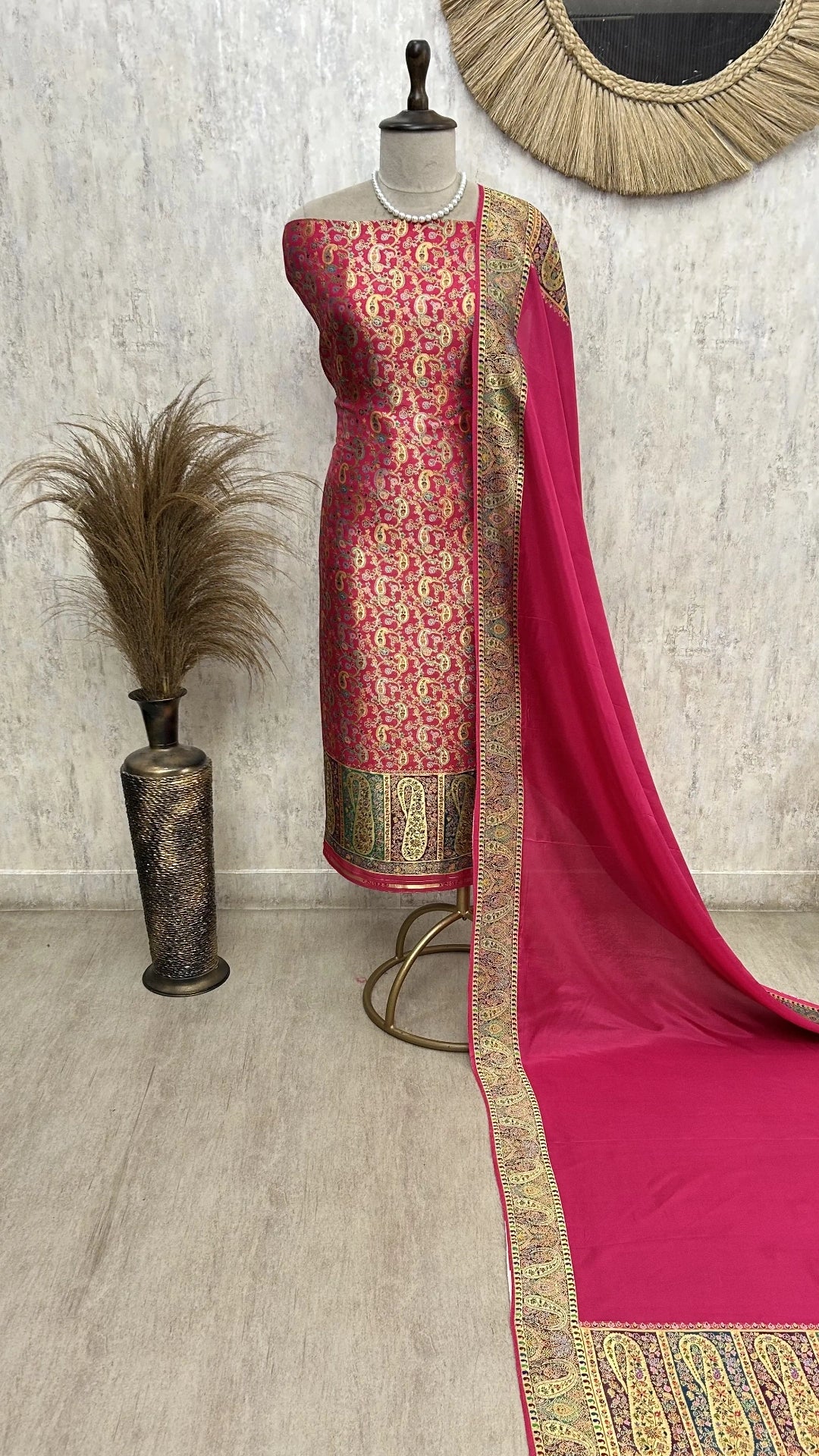 Luxurious silk unstitched suit
