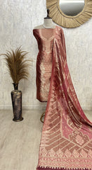 Fine Silk Luxury Unstitched Suit