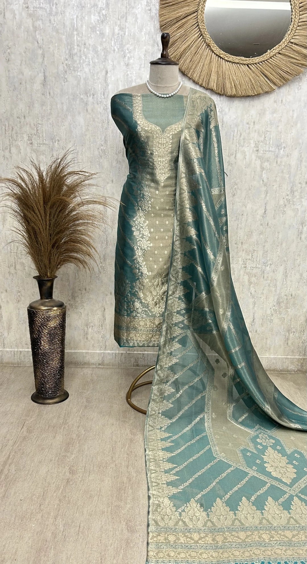 Fine Silk Luxury Unstitched Suit