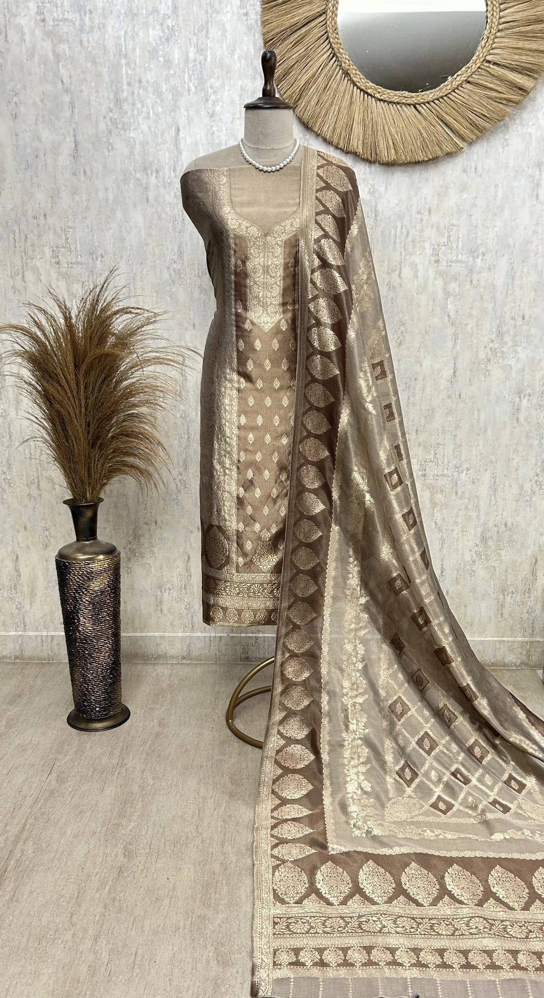 Fine Silk Luxury Unstitched Suit