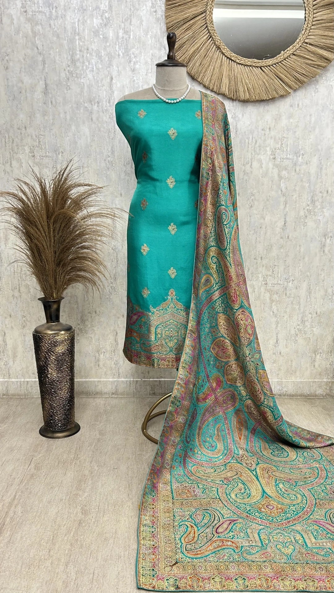 Fine silk Unstitched suit with Position Print